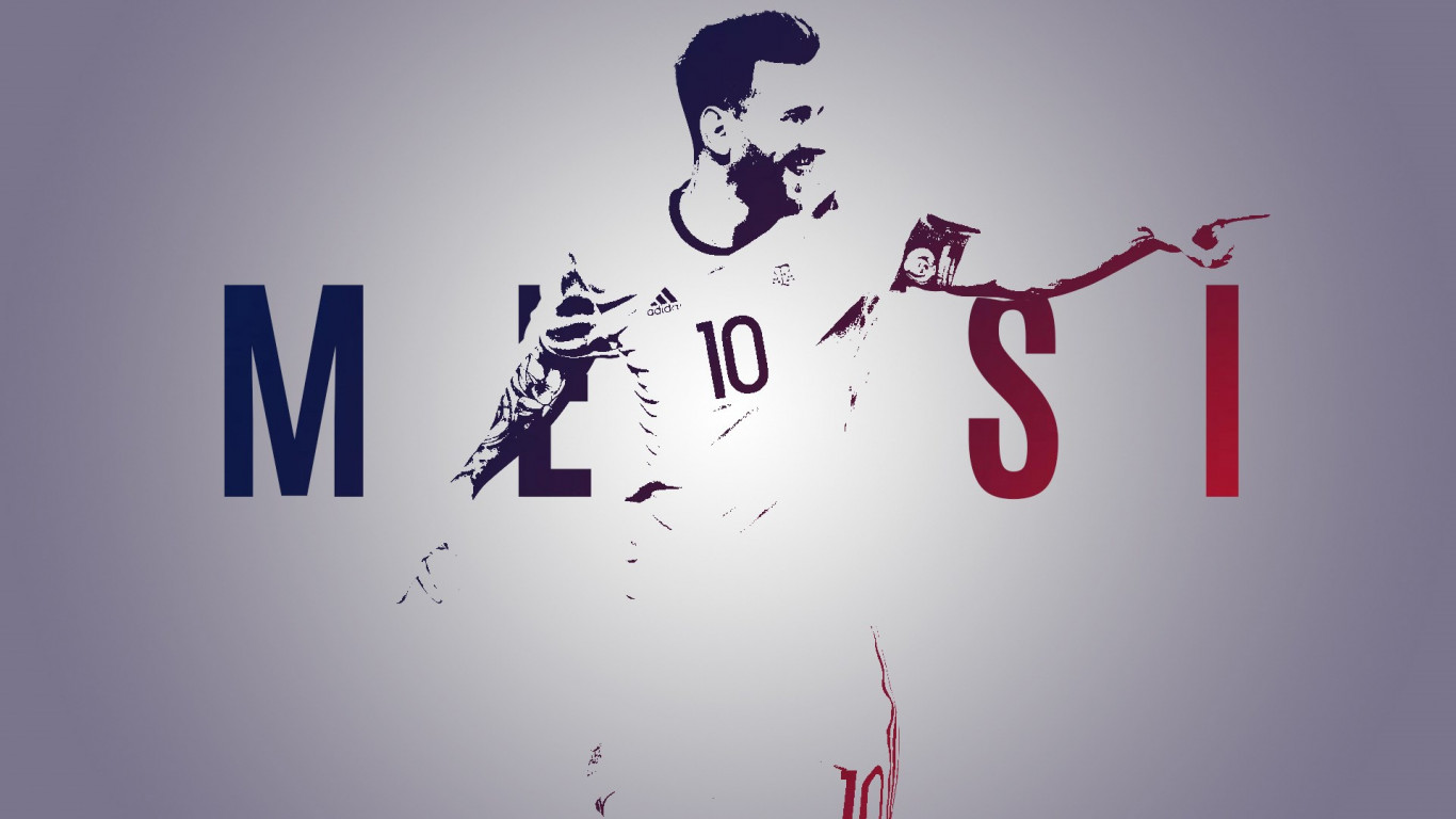 Leo Messi wallpaper 1366x768