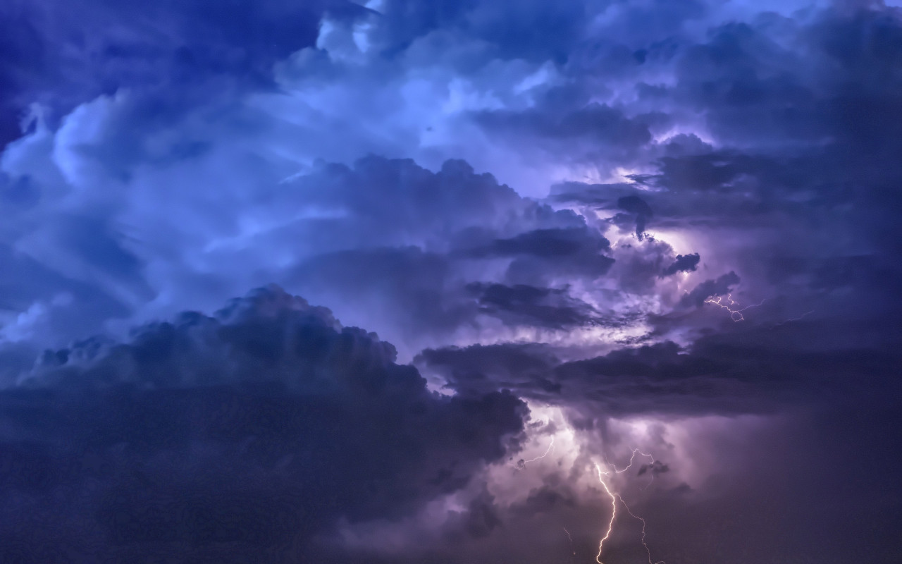 Thunders and lightnings wallpaper 1280x800
