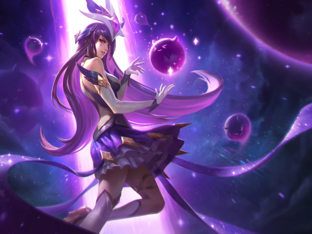 Syndra in League of Legends champion wallpaper 1024x768