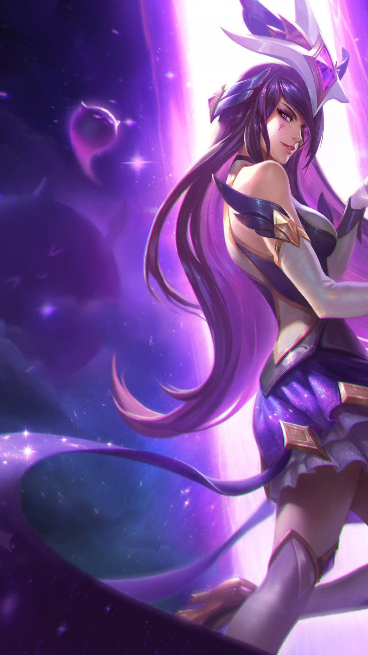 Syndra in League of Legends champion wallpaper 1242x2208