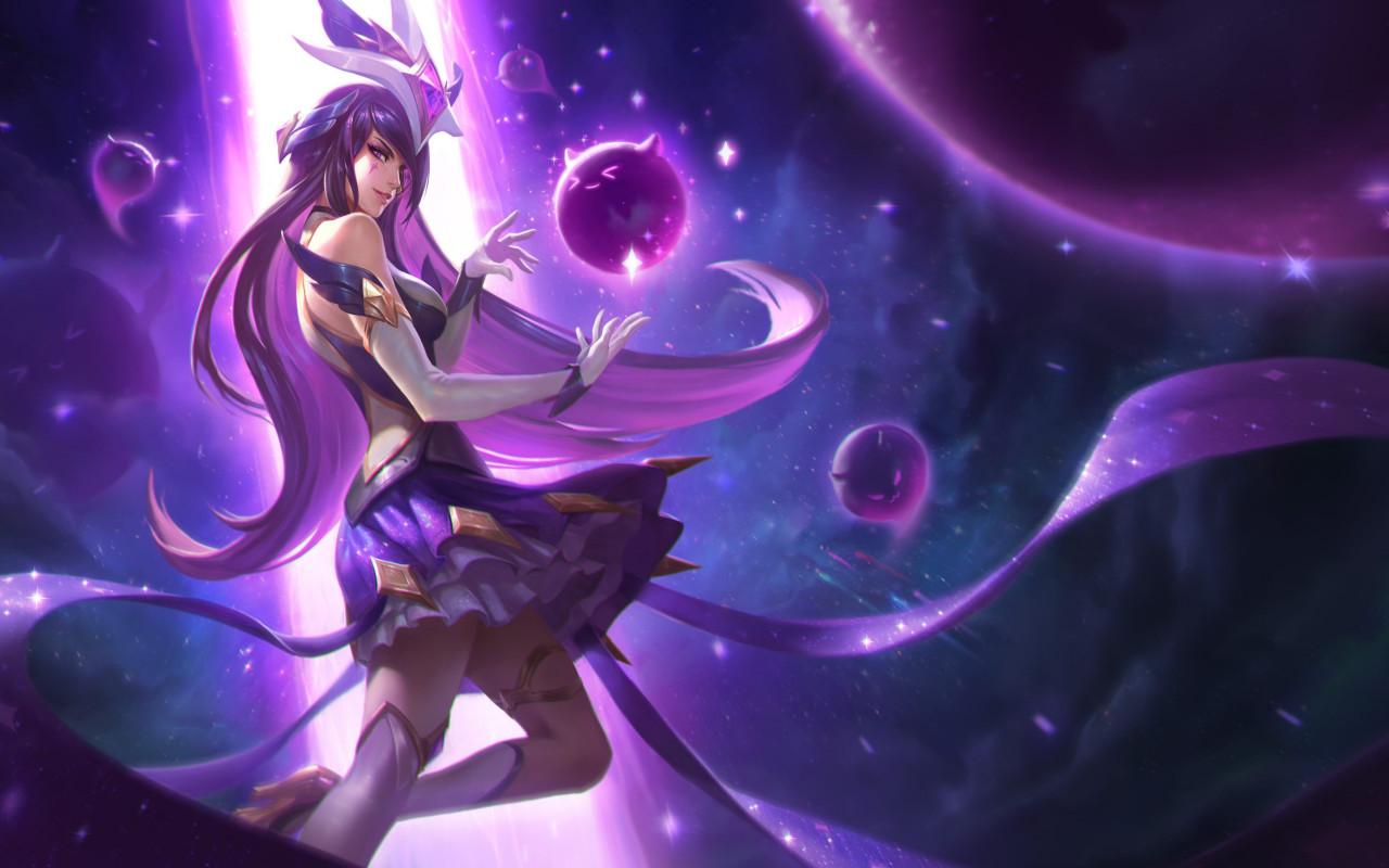 Syndra in League of Legends champion wallpaper 1280x800