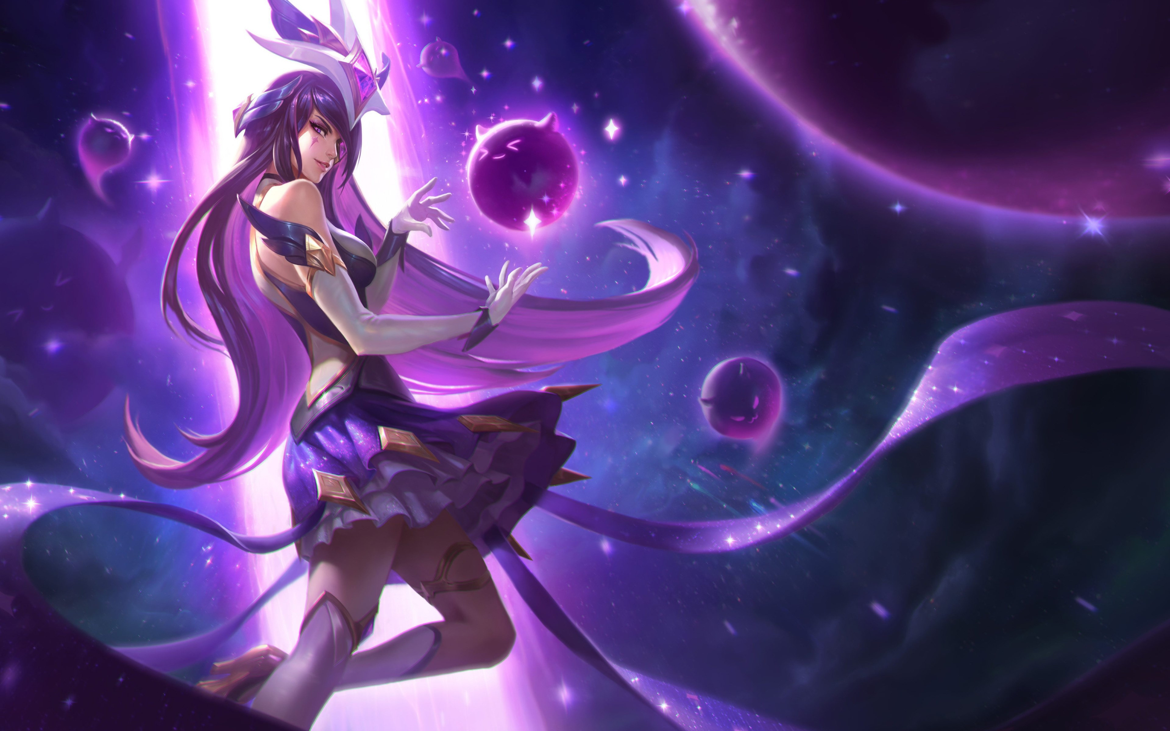 Syndra in League of Legends champion wallpaper 3840x2400