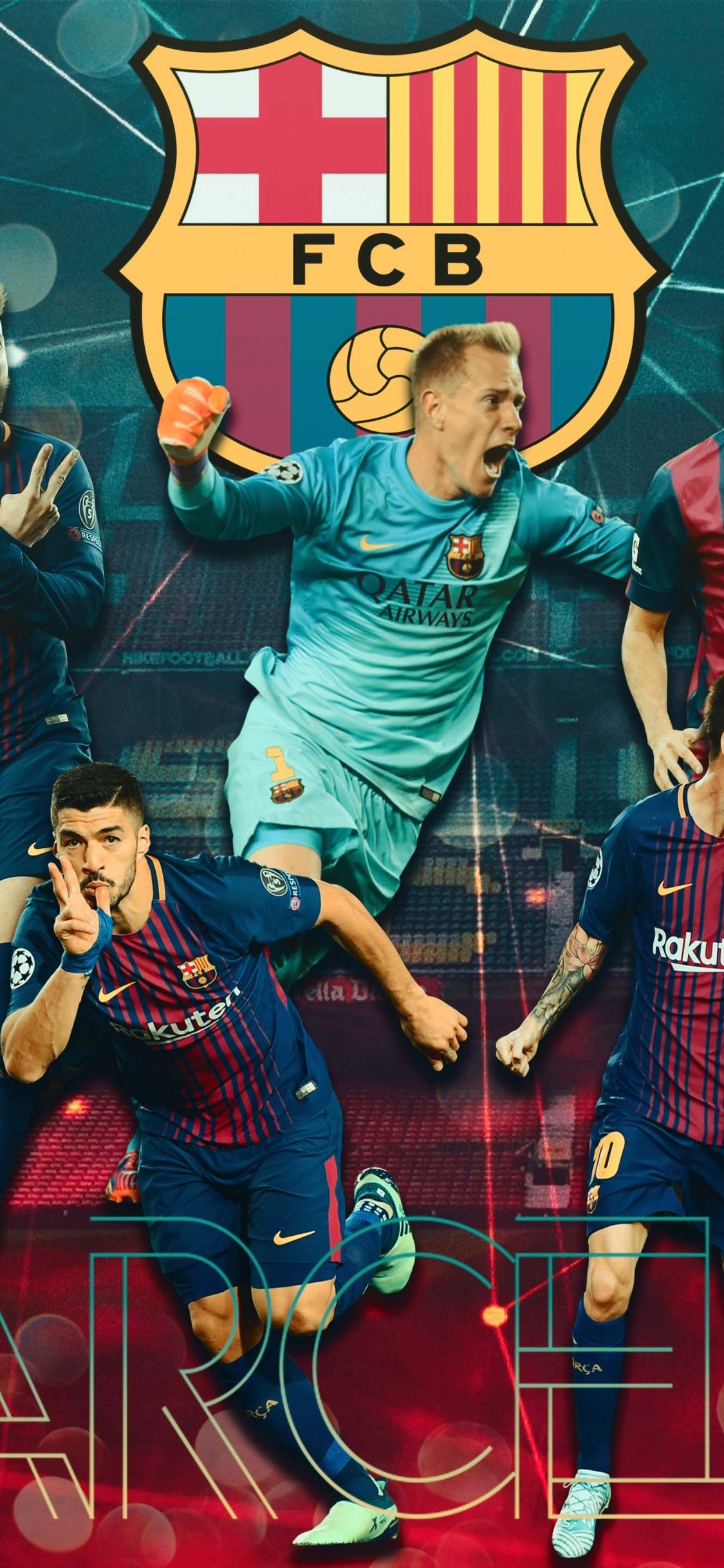 FC Barcelona wallpaper 1125x2436