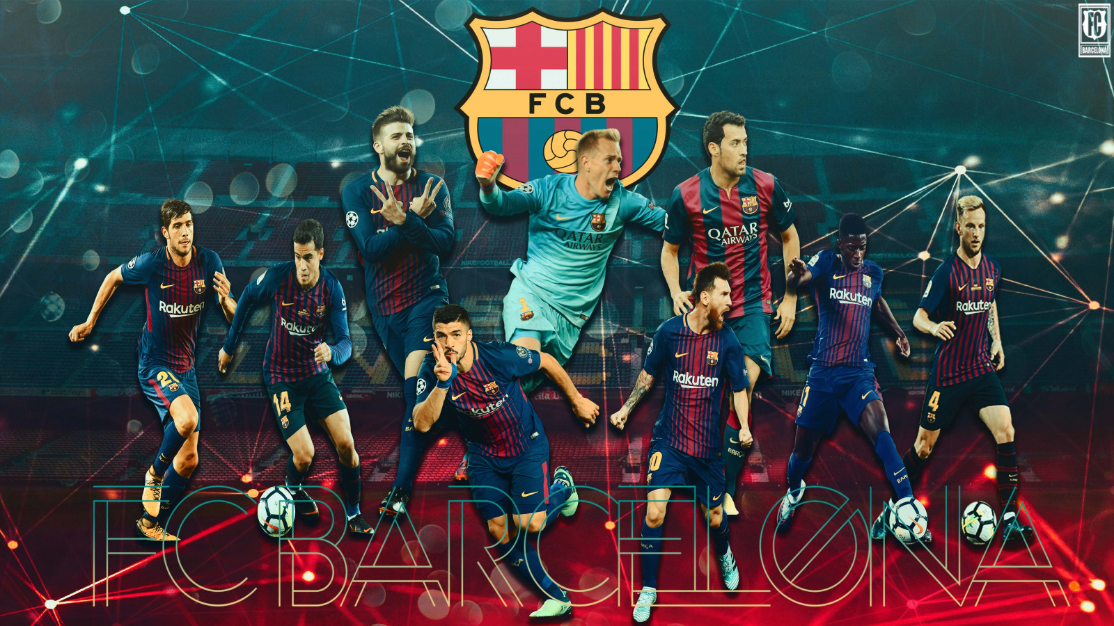 FC Barcelona wallpaper 1600x900