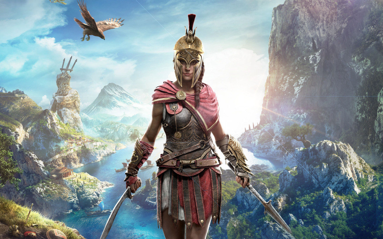 Kassandra in Assassin s Creed wallpaper 1280x800