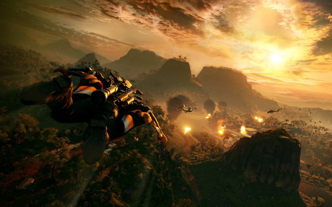 Just Cause 4 gameplay wallpaper 1280x800
