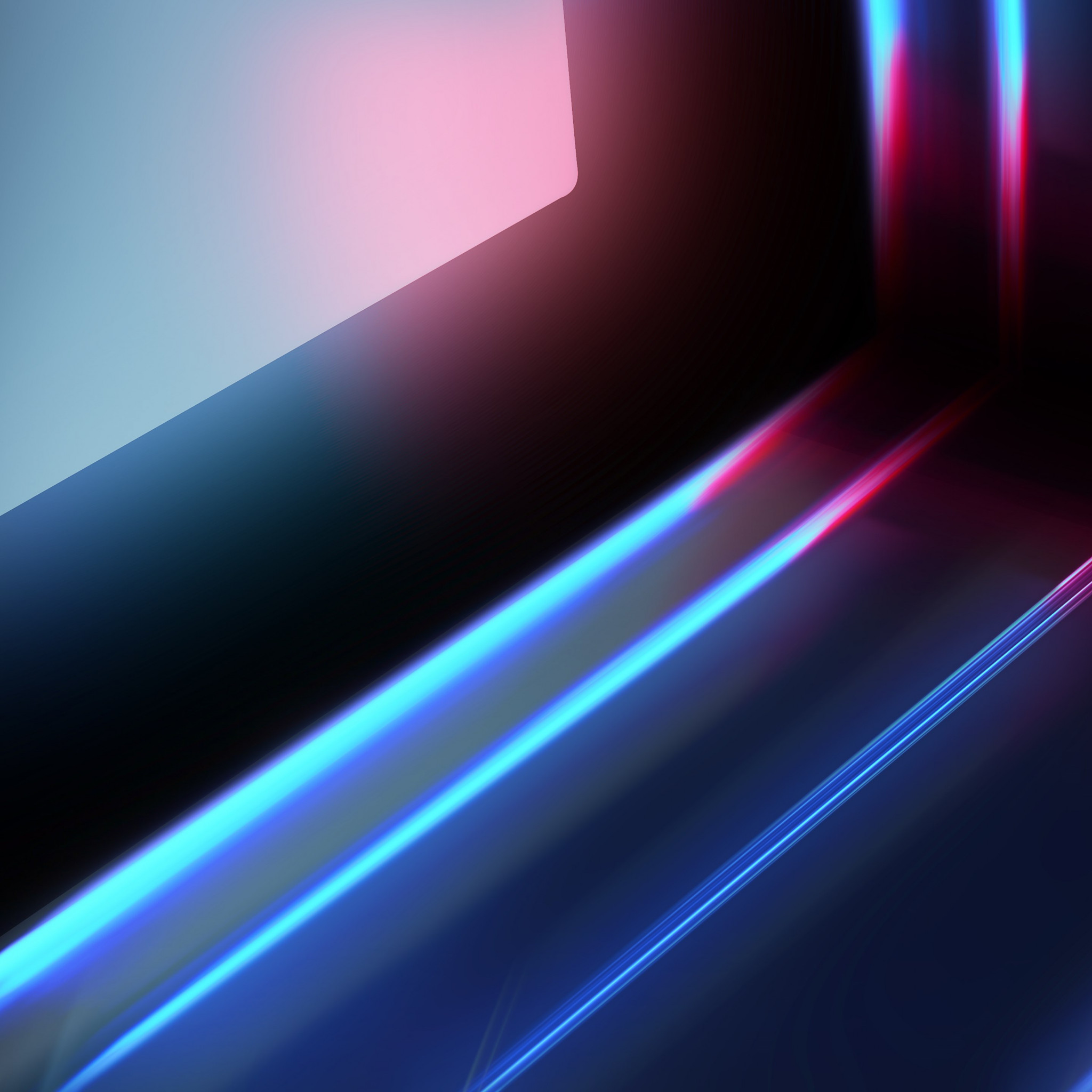 Abstract blue red lights wallpaper 2048x2048