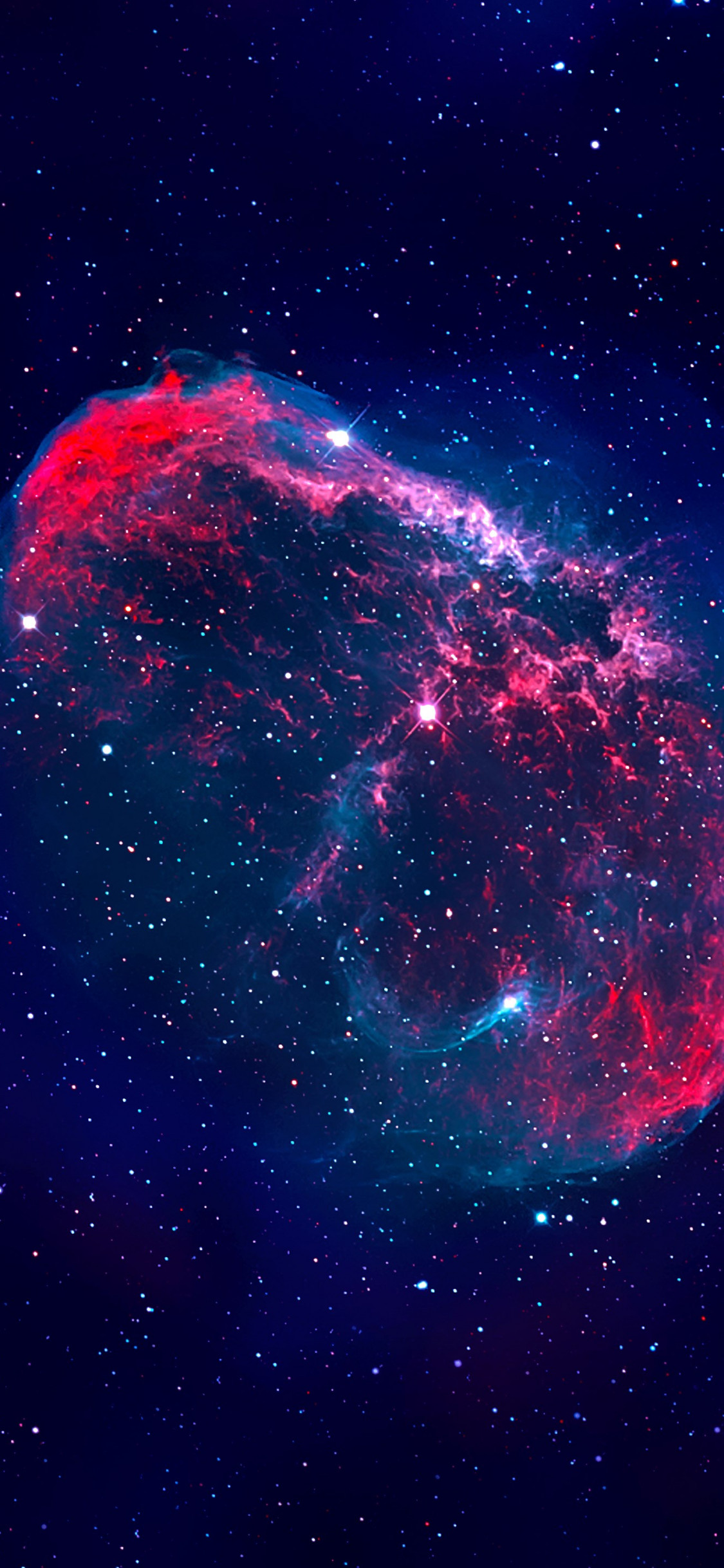 The Crescent nebula wallpaper 1125x2436