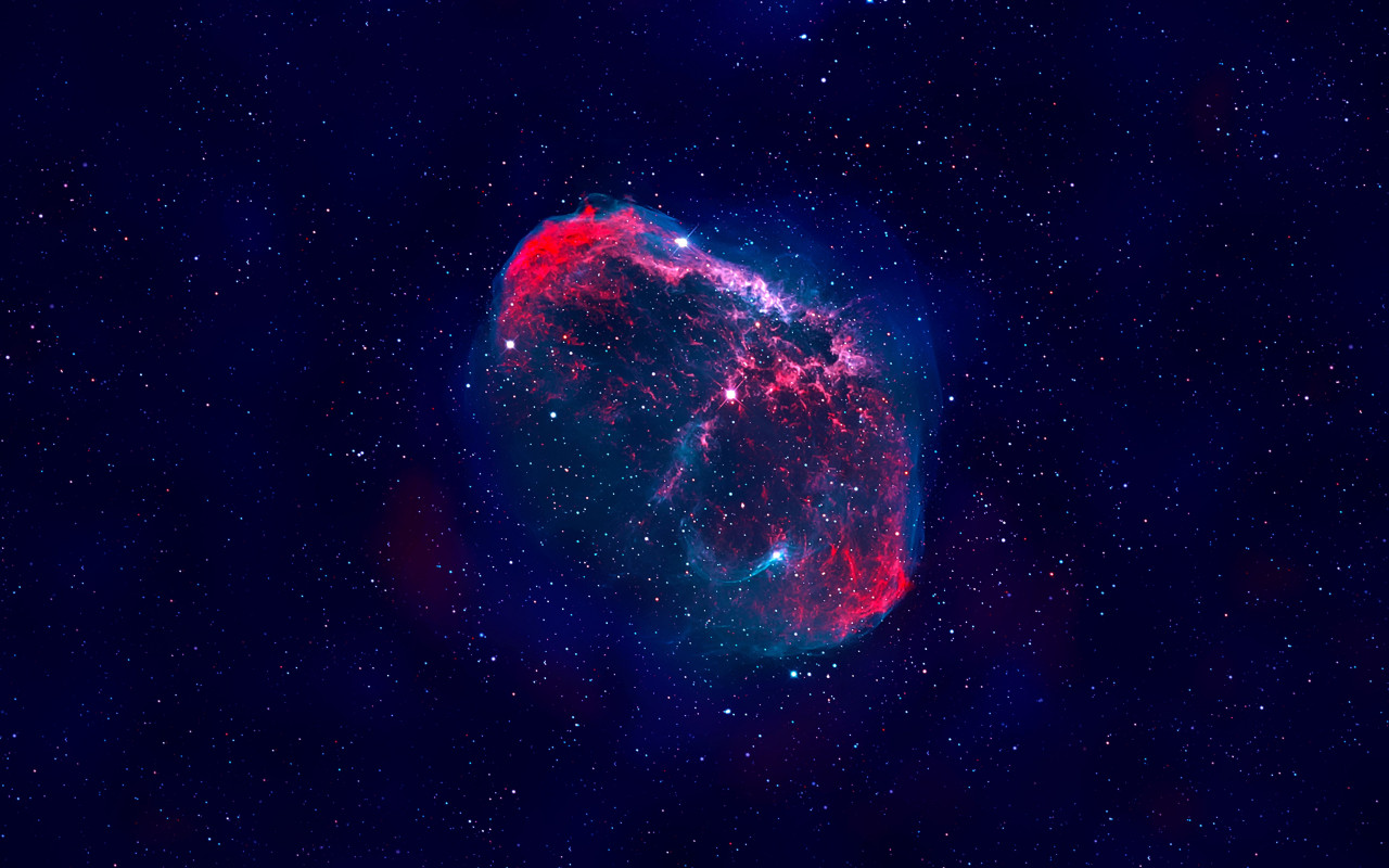 The Crescent nebula wallpaper 1280x800
