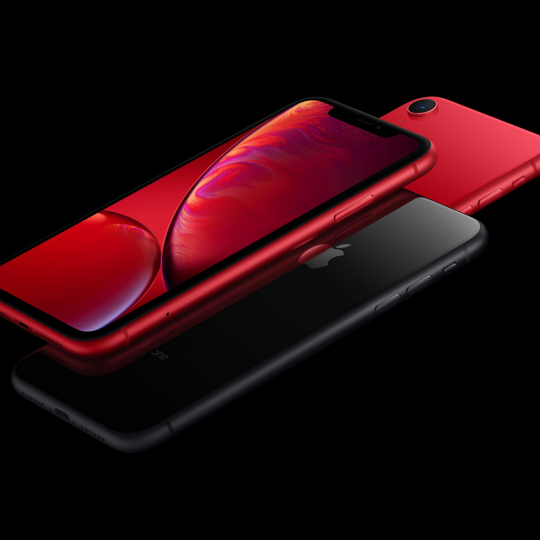 iPhone XR red wallpaper 2224x2224