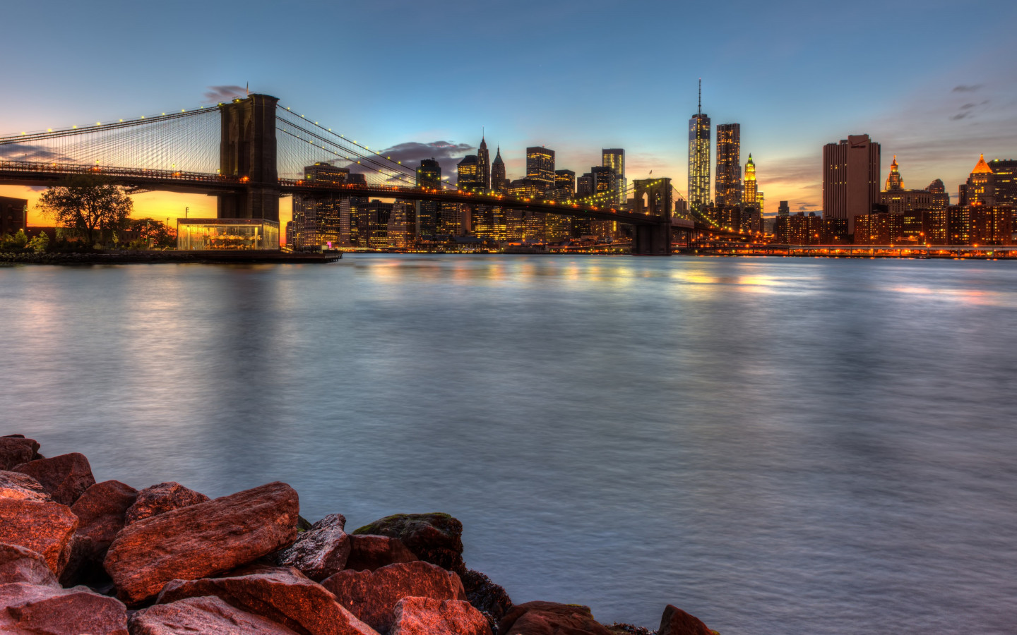 Brooklyn Bridge, NY, USA wallpaper 1440x900