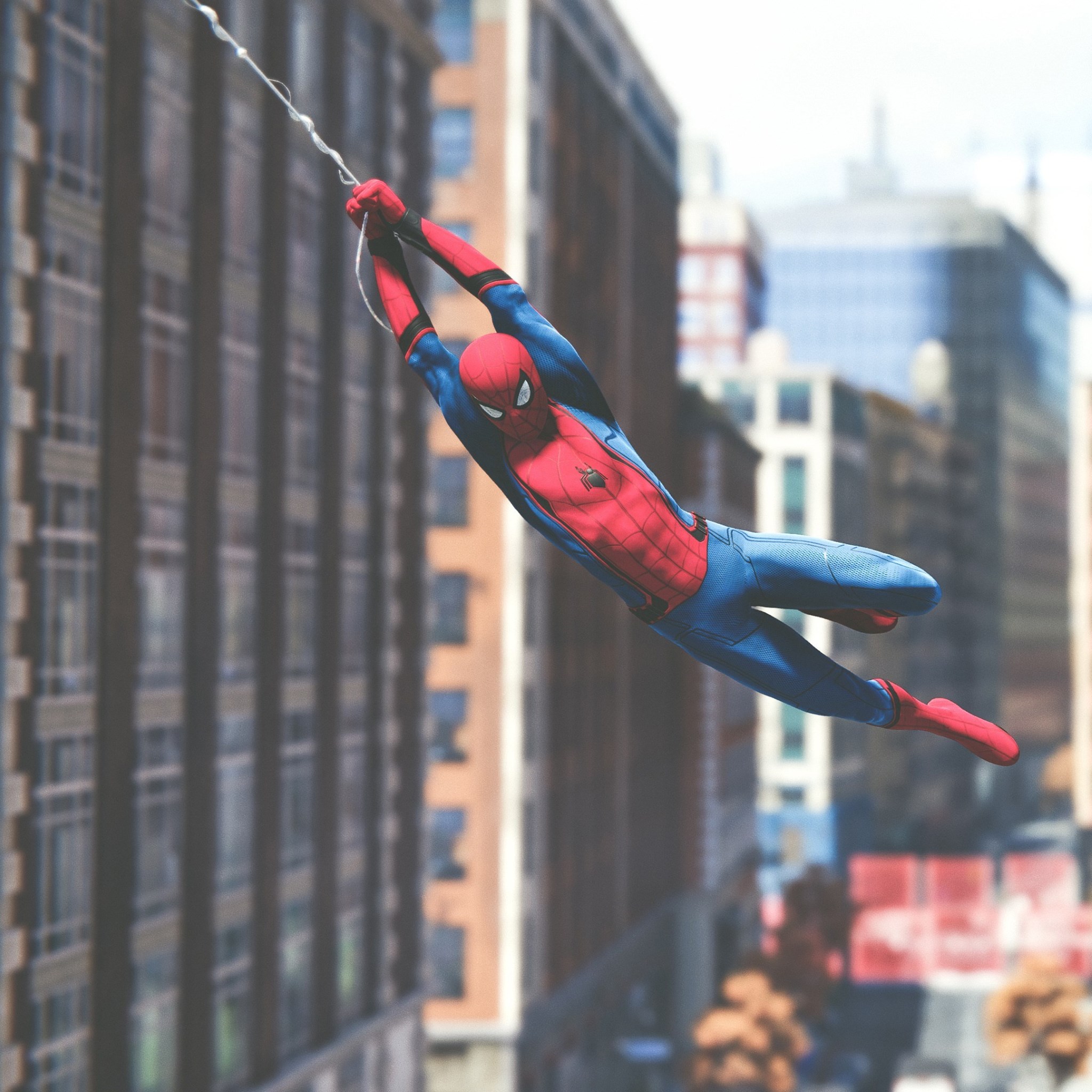 Spider Man screenshot PS4 wallpaper 2048x2048