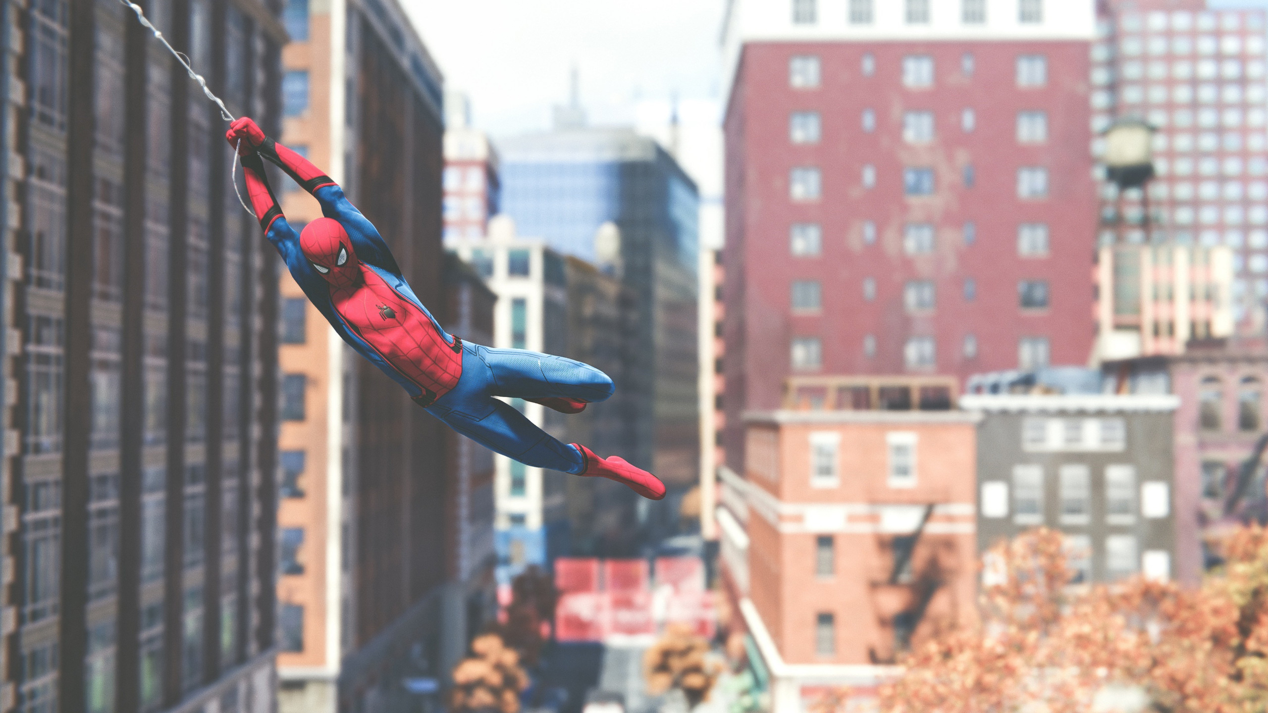 Spider Man screenshot PS4 wallpaper 2560x1440