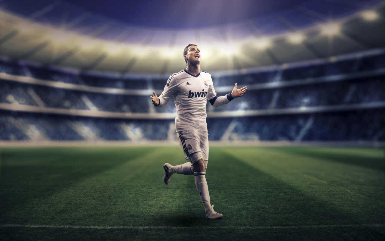 Cristiano Ronaldo for Real Madrid wallpaper 1280x800