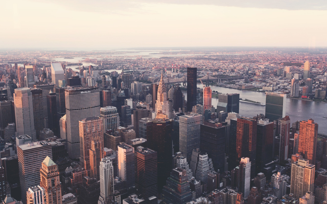 New York city view wallpaper 1280x800
