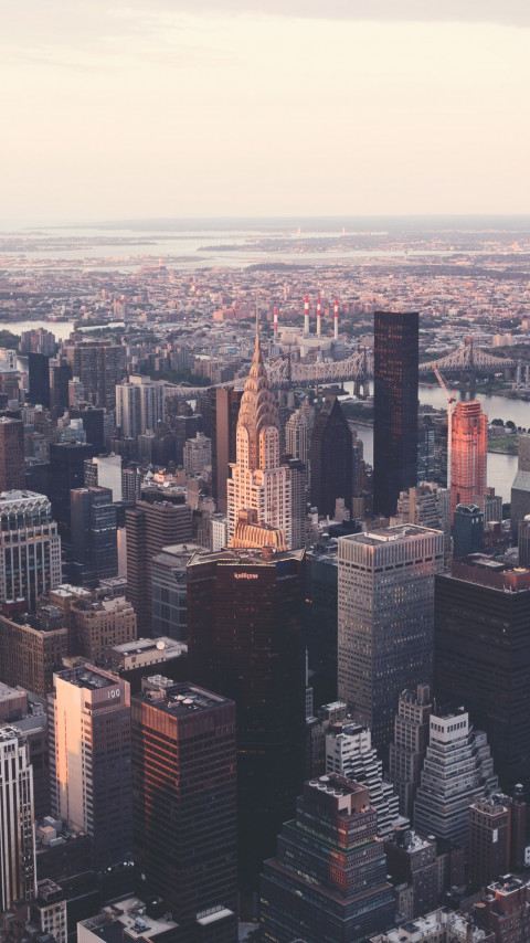 New York city view wallpaper 480x854