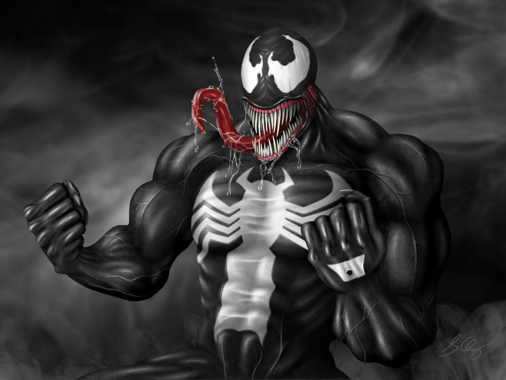 Venom fan art wallpaper 1024x768