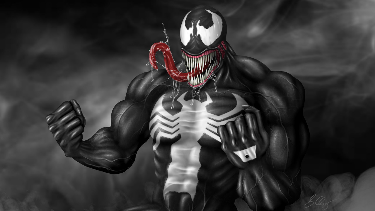 Venom fan art wallpaper 1280x720
