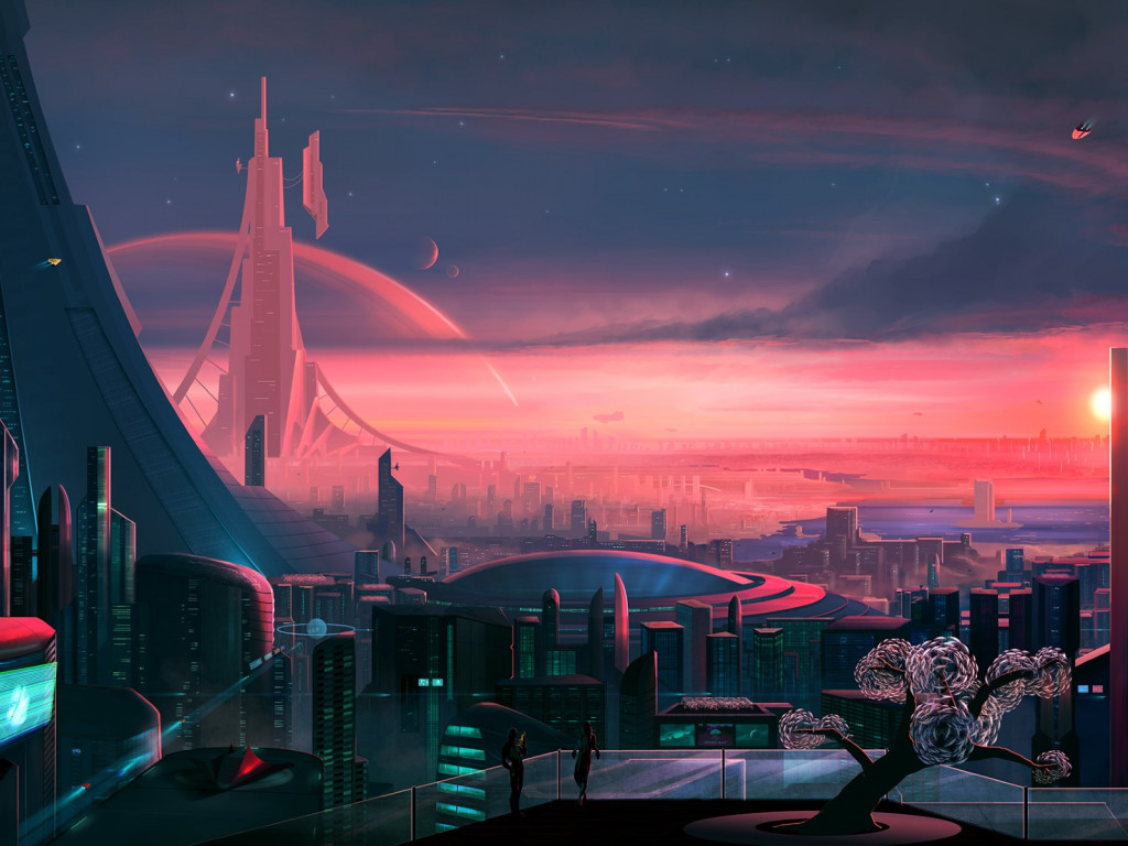 Antares. The metropolis of the future wallpaper 1024x768