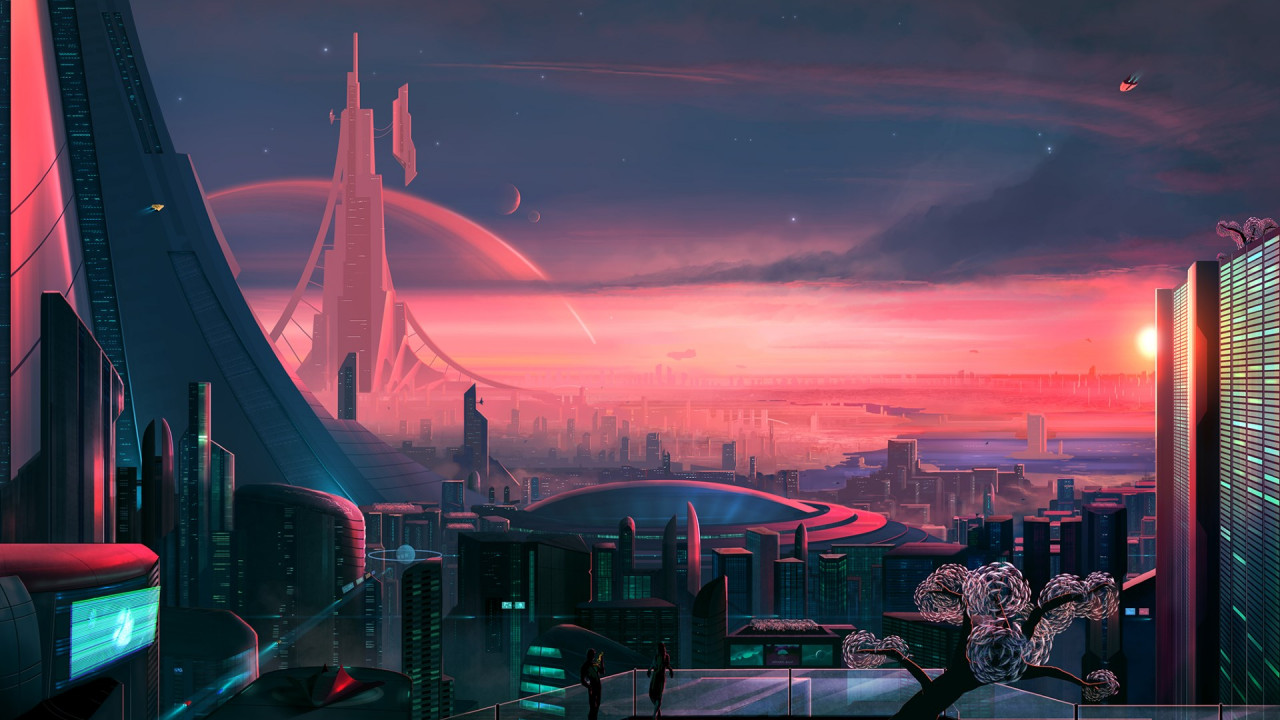 Antares. The metropolis of the future wallpaper 1280x720