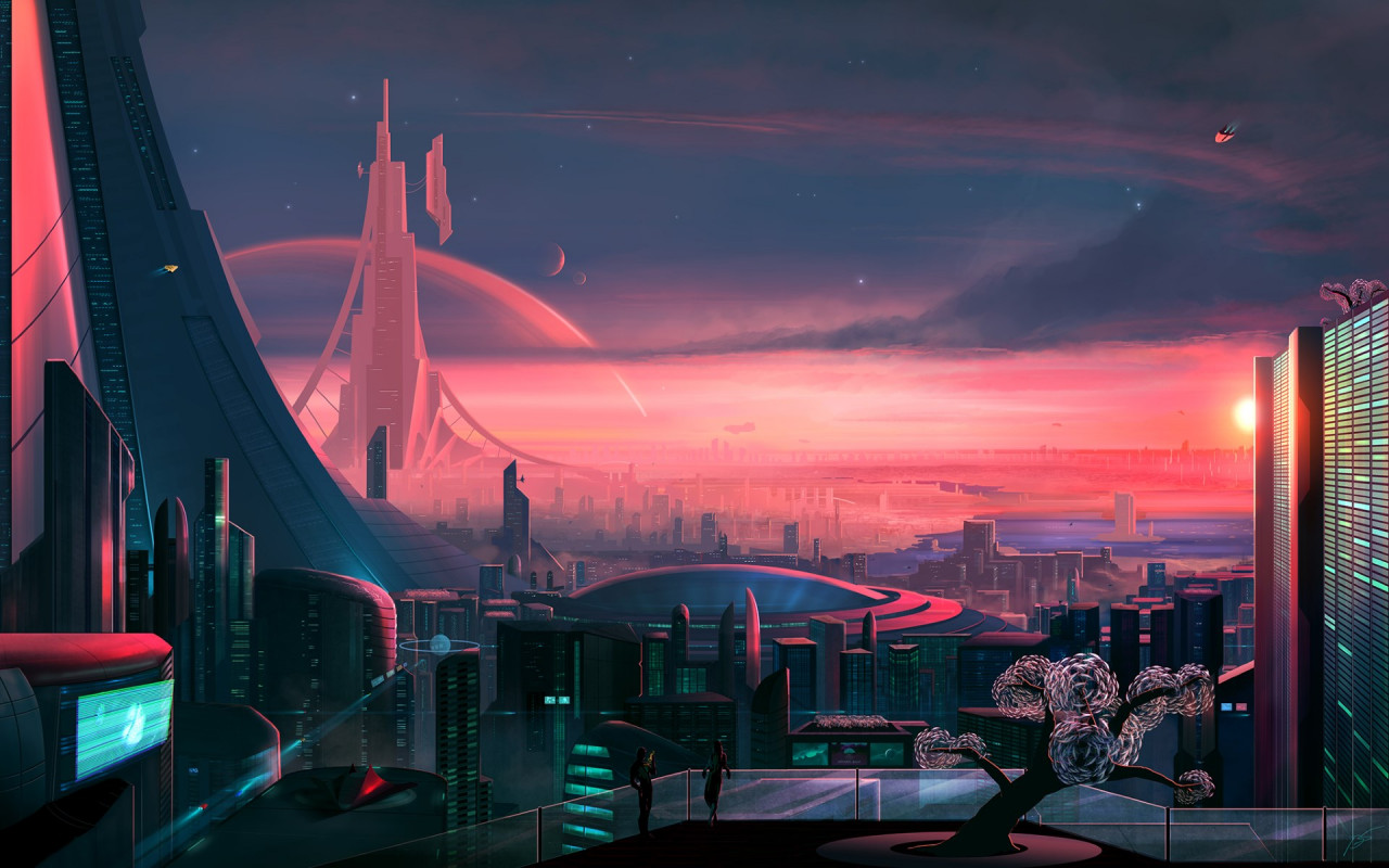 Antares. The metropolis of the future wallpaper 1280x800
