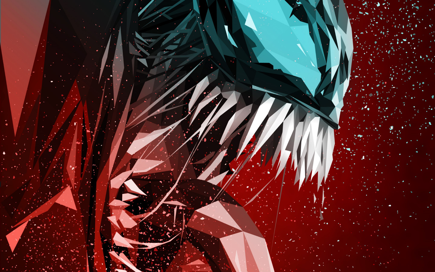 Venom digital art poster wallpaper 1440x900