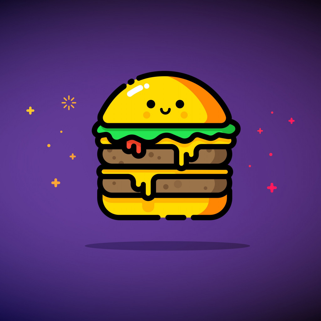 Double cheese wallpaper 1024x1024