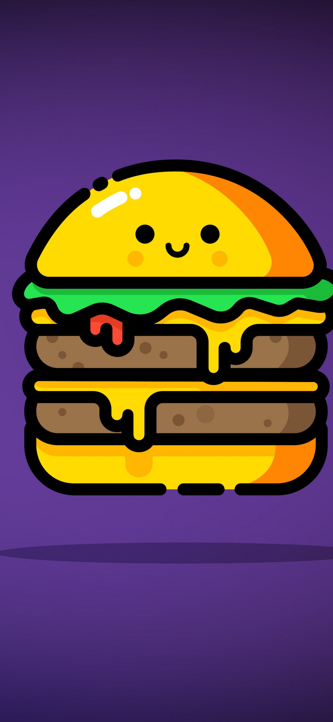 Double cheese wallpaper 1125x2436