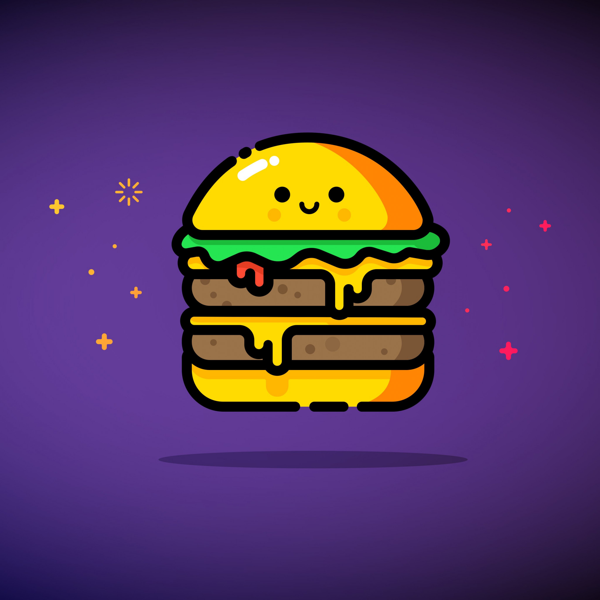 Double cheese wallpaper 2048x2048