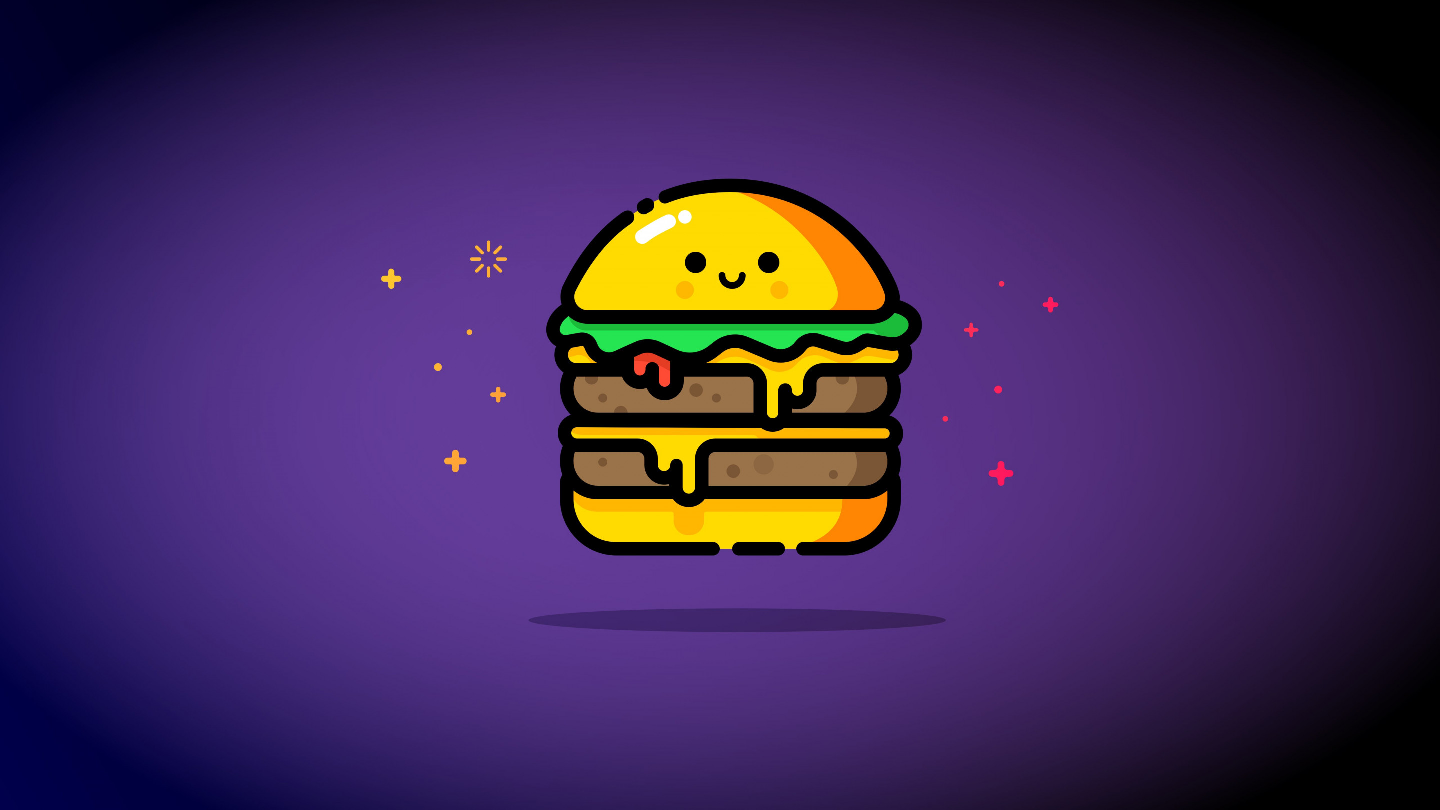 Double cheese wallpaper 2880x1620