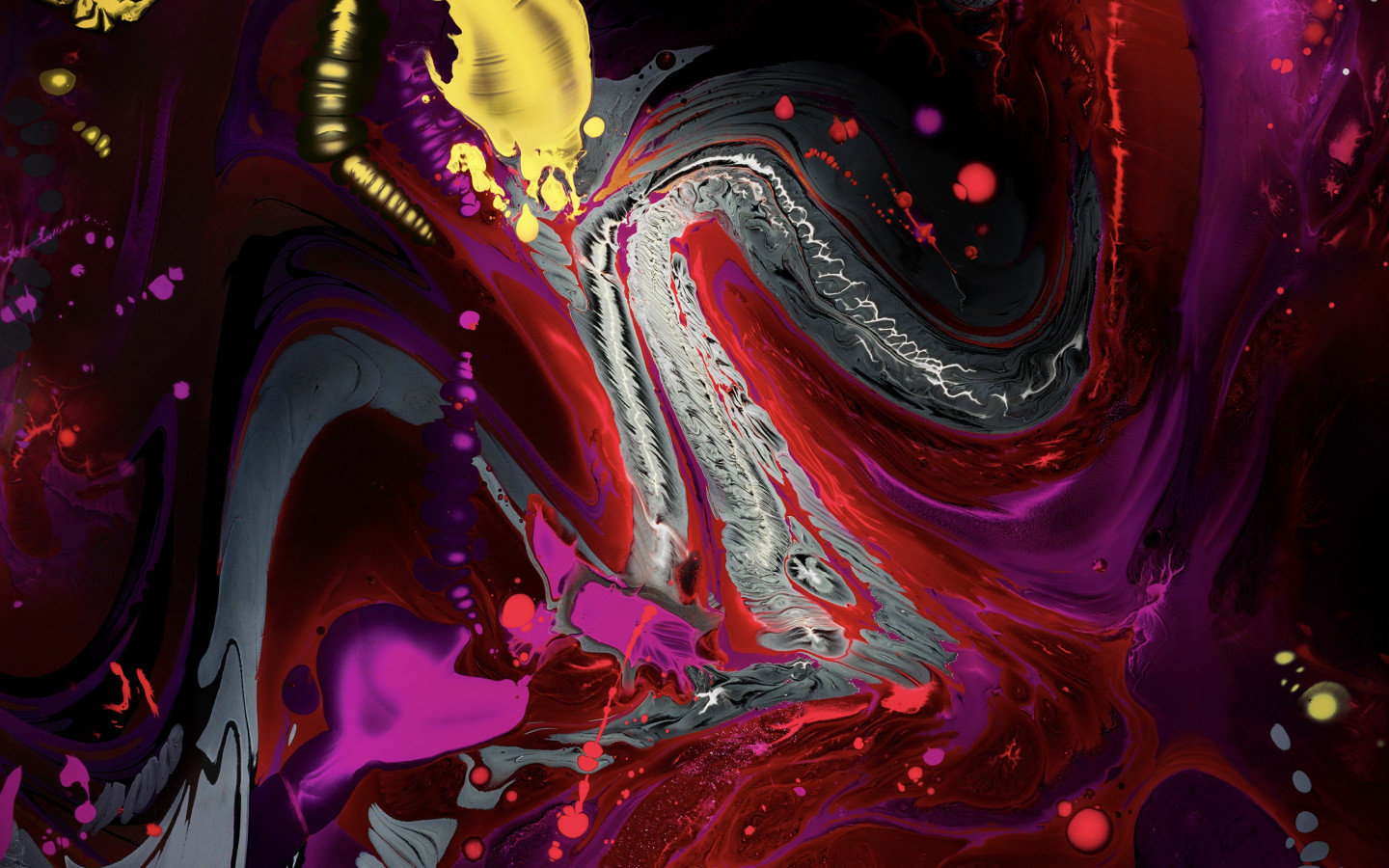 Liquid colors from iPad 2018 wallpaper 1440x900
