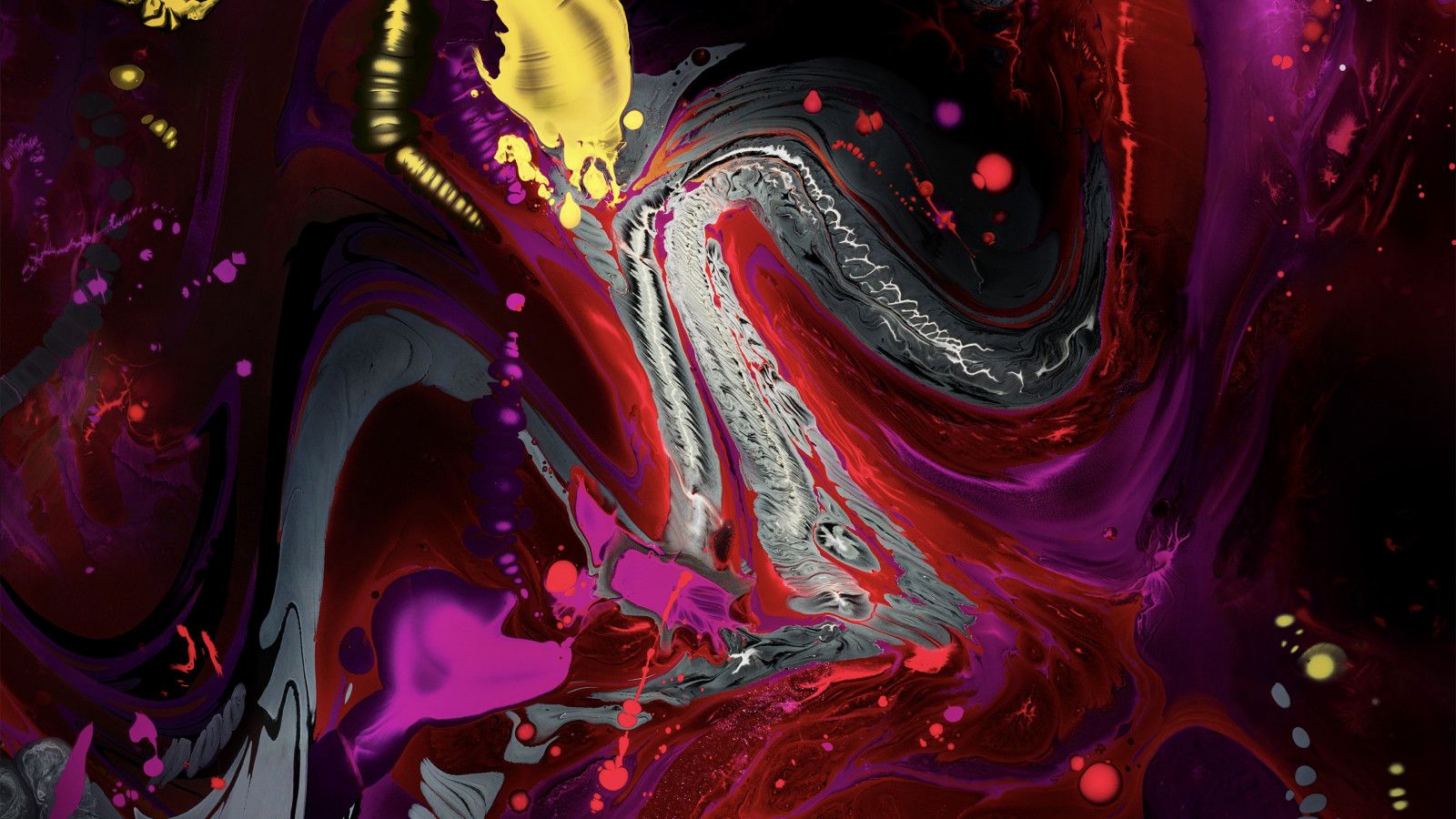 Liquid colors from iPad 2018 wallpaper 1600x900