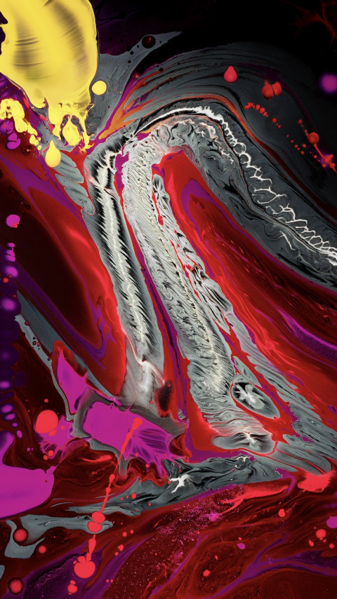 Liquid colors from iPad 2018 wallpaper 480x854