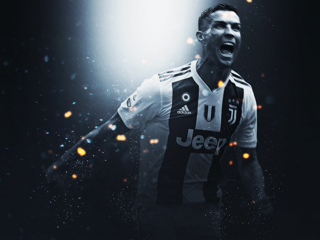 Cristiano Ronaldo at Juventus wallpaper 1024x768