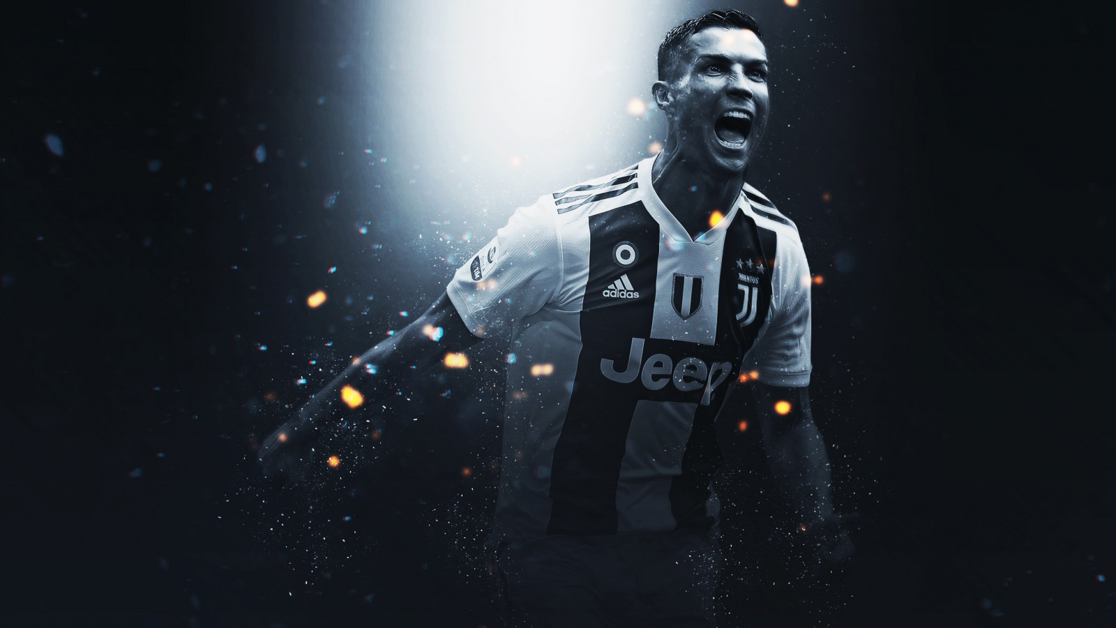 Cristiano Ronaldo at Juventus wallpaper 1600x900