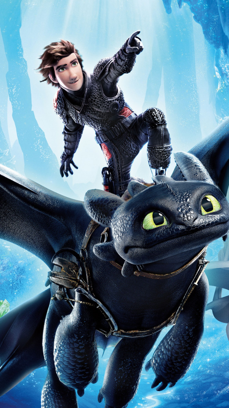 How to Train Your Dragon 2019 wallpaper 750x1334