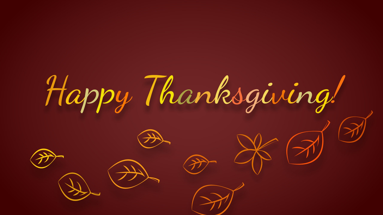 Happy Thanksgiving wallpaper 1280x720