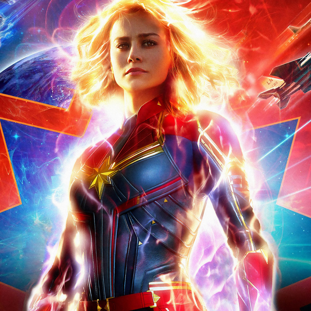 Captain Marvel 2019 wallpaper 1024x1024