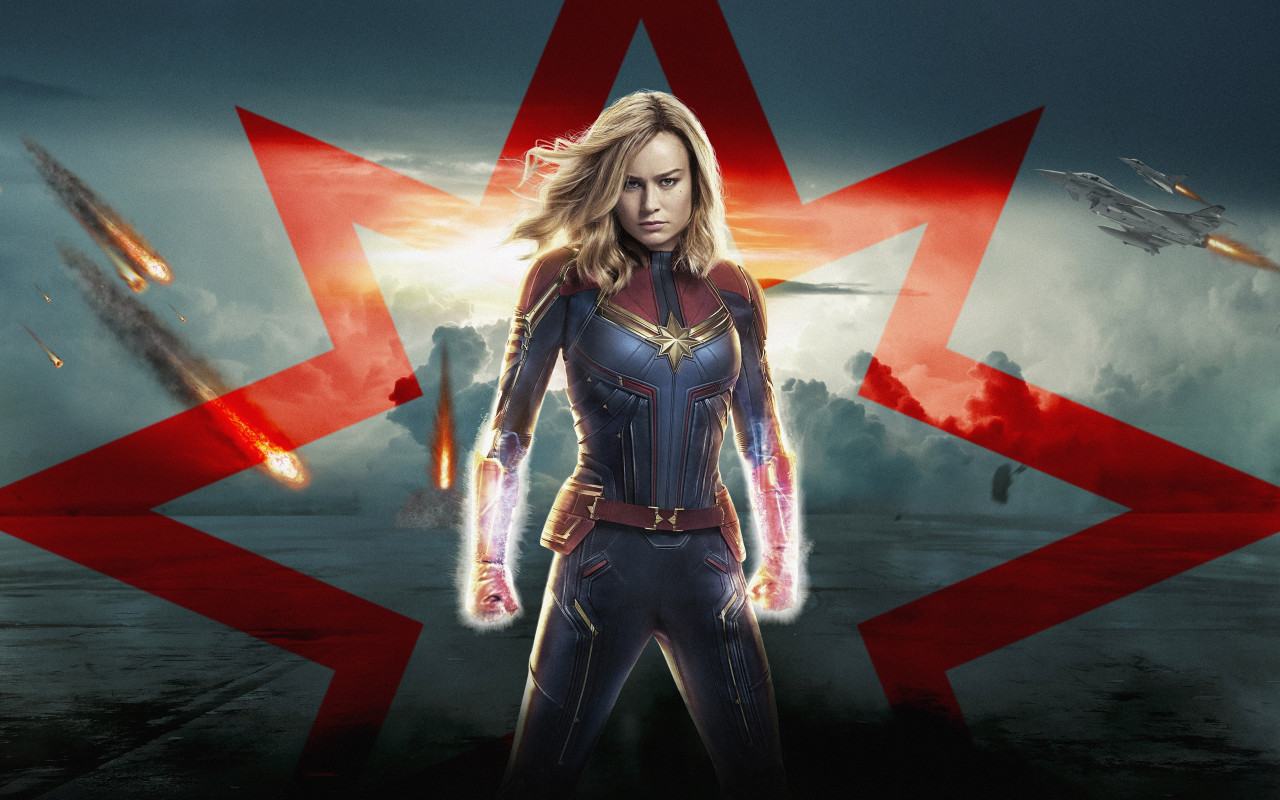 Captain Marvel poster wallpaper 1280x800