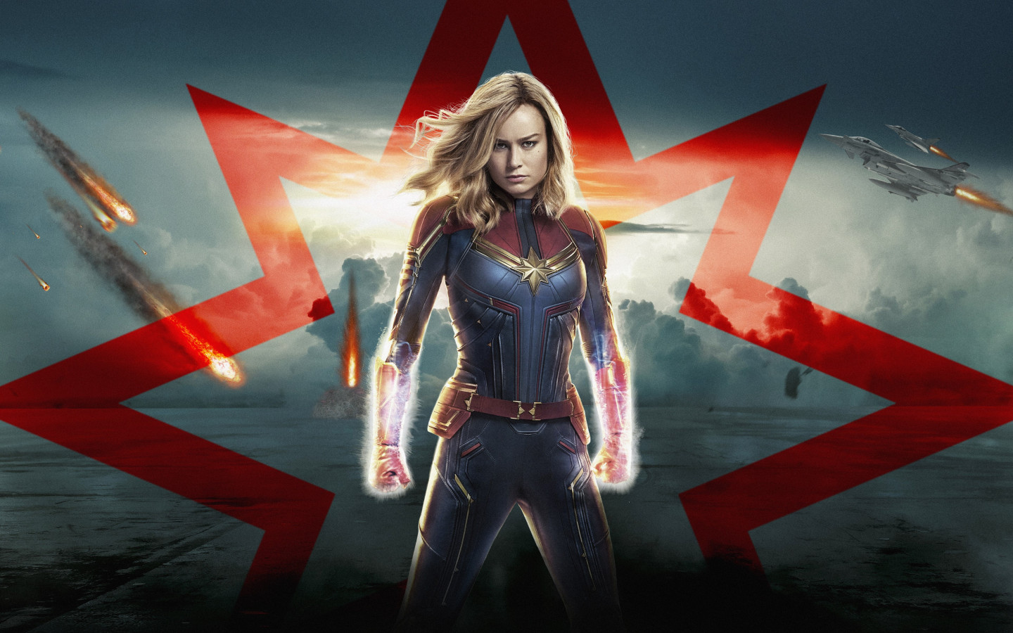 Captain Marvel poster wallpaper 1440x900