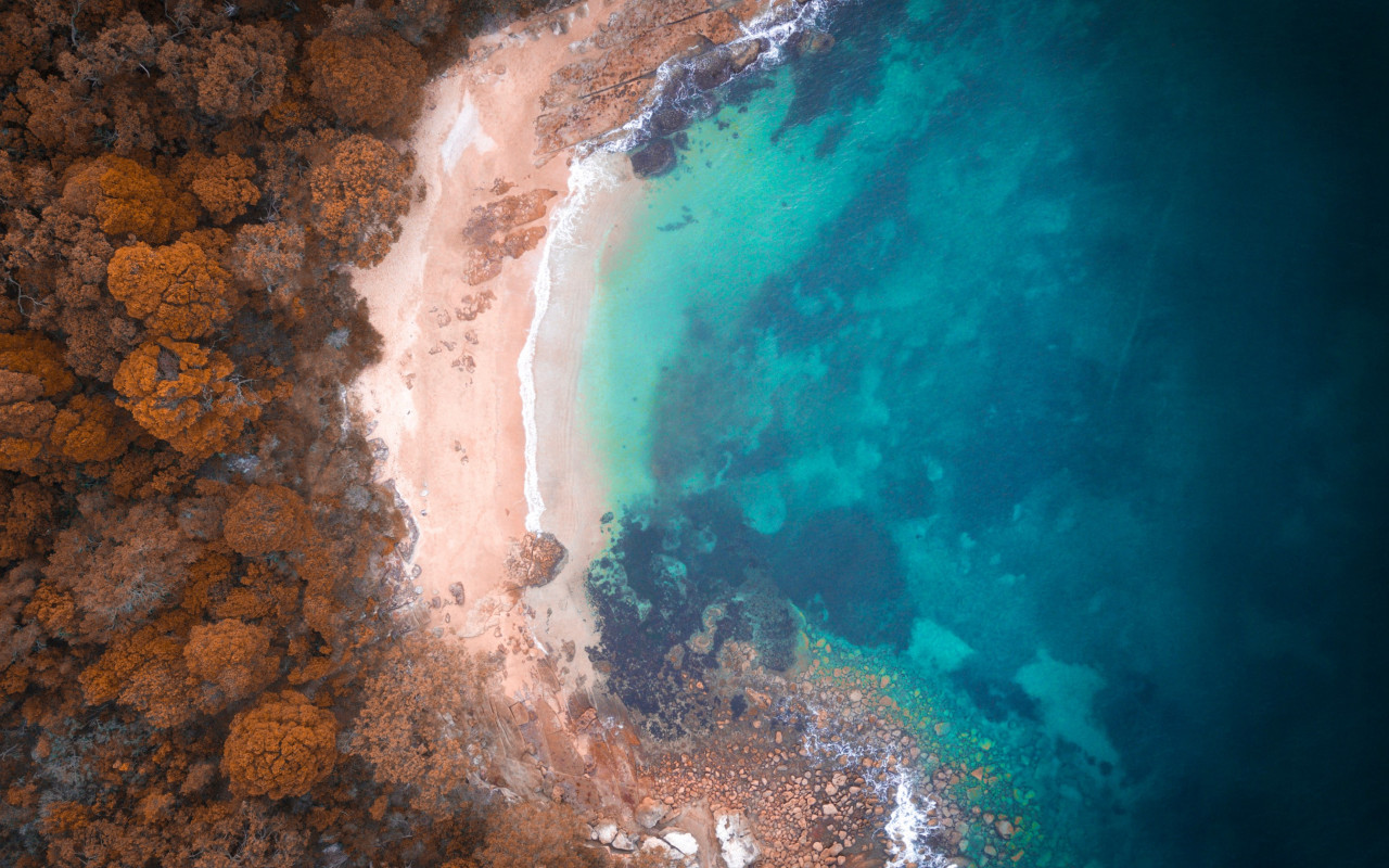Reef beach, Australia wallpaper 1280x800