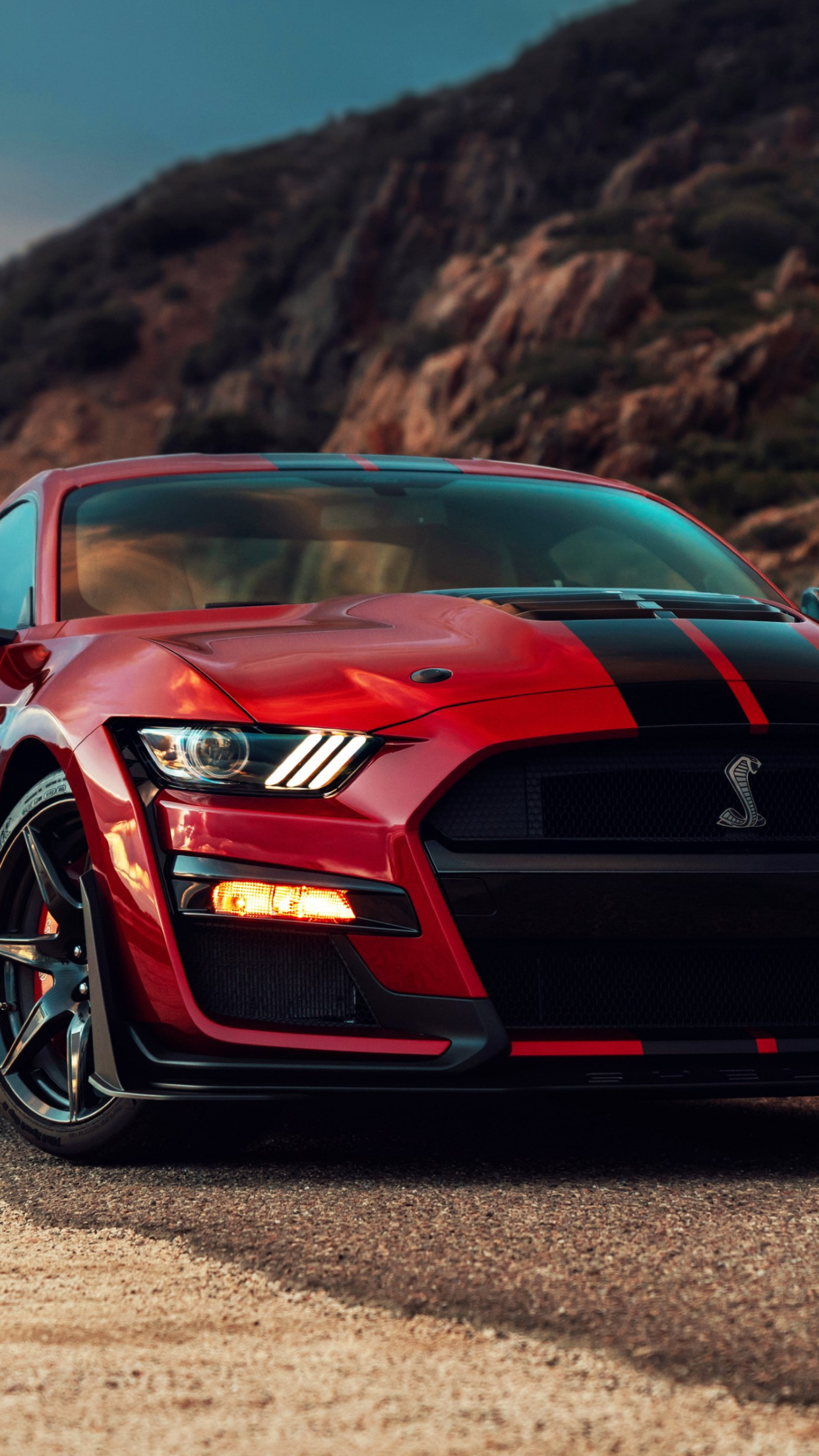 Ford Mustang Shelby GT500 wallpaper 1242x2208