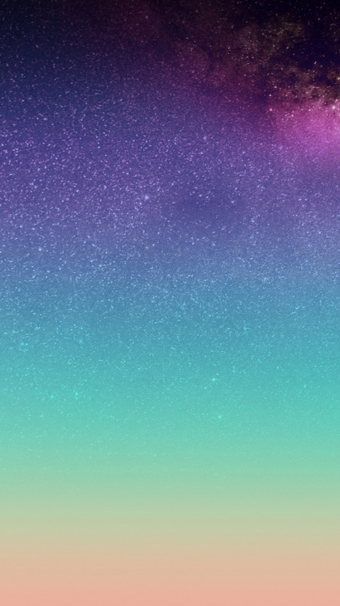The horizon: Stars on the sky wallpaper 480x854