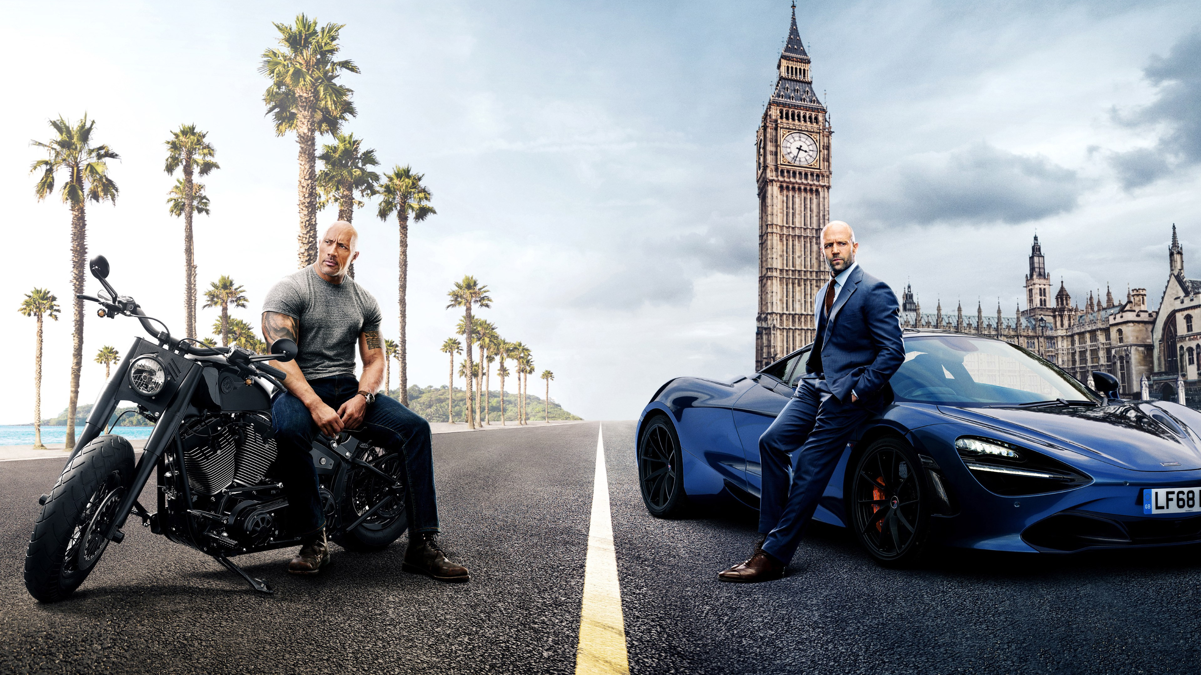 Hobbs and Shaw wallpaper 3840x2160