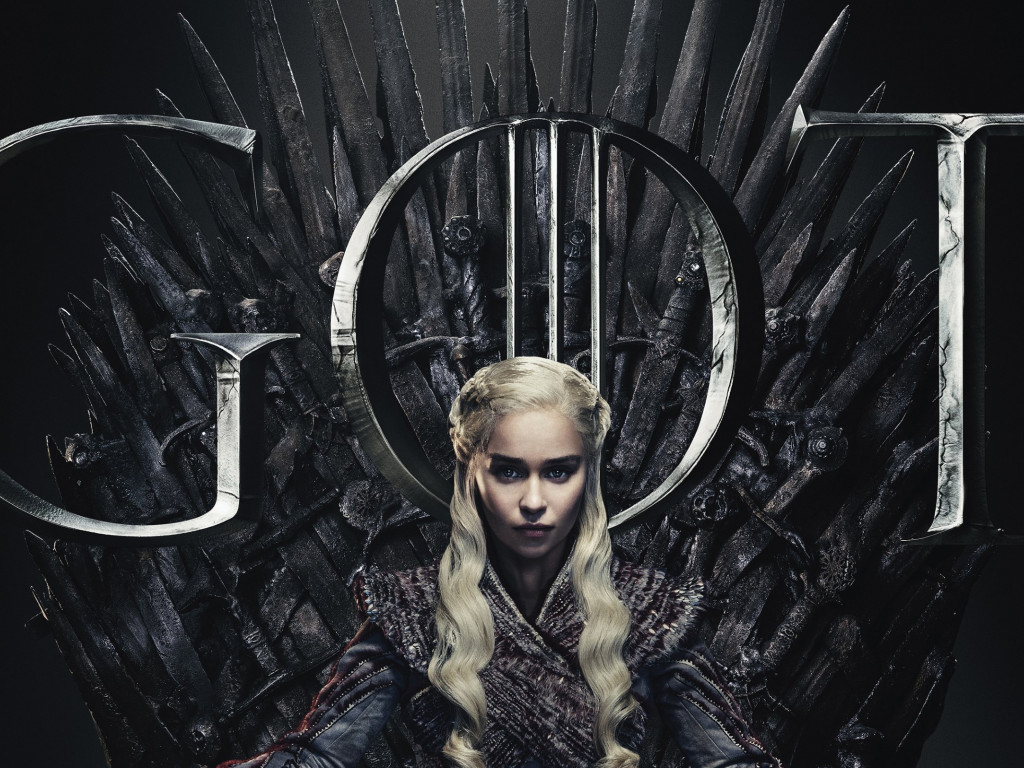 GOT 8 Daenerys Targaryen poster wallpaper 1024x768