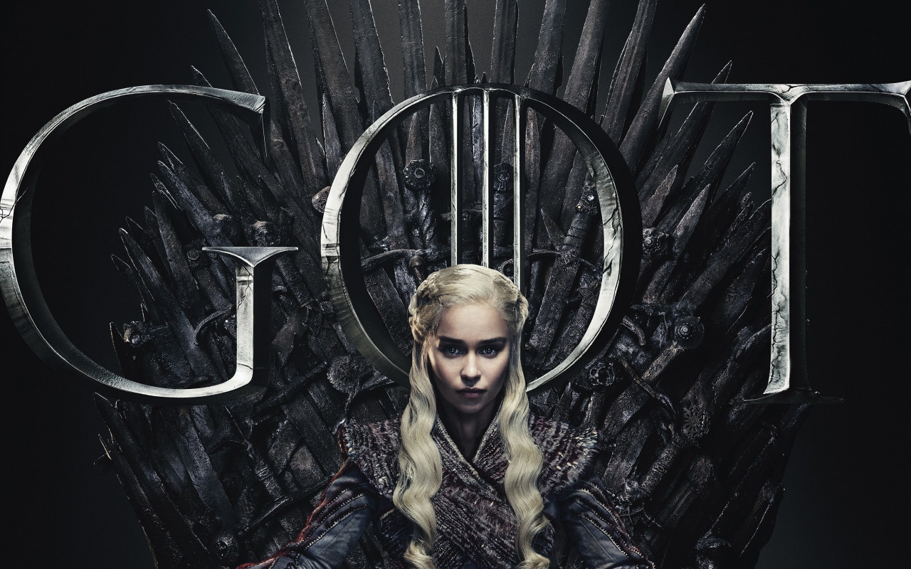 GOT 8 Daenerys Targaryen poster wallpaper 1280x800
