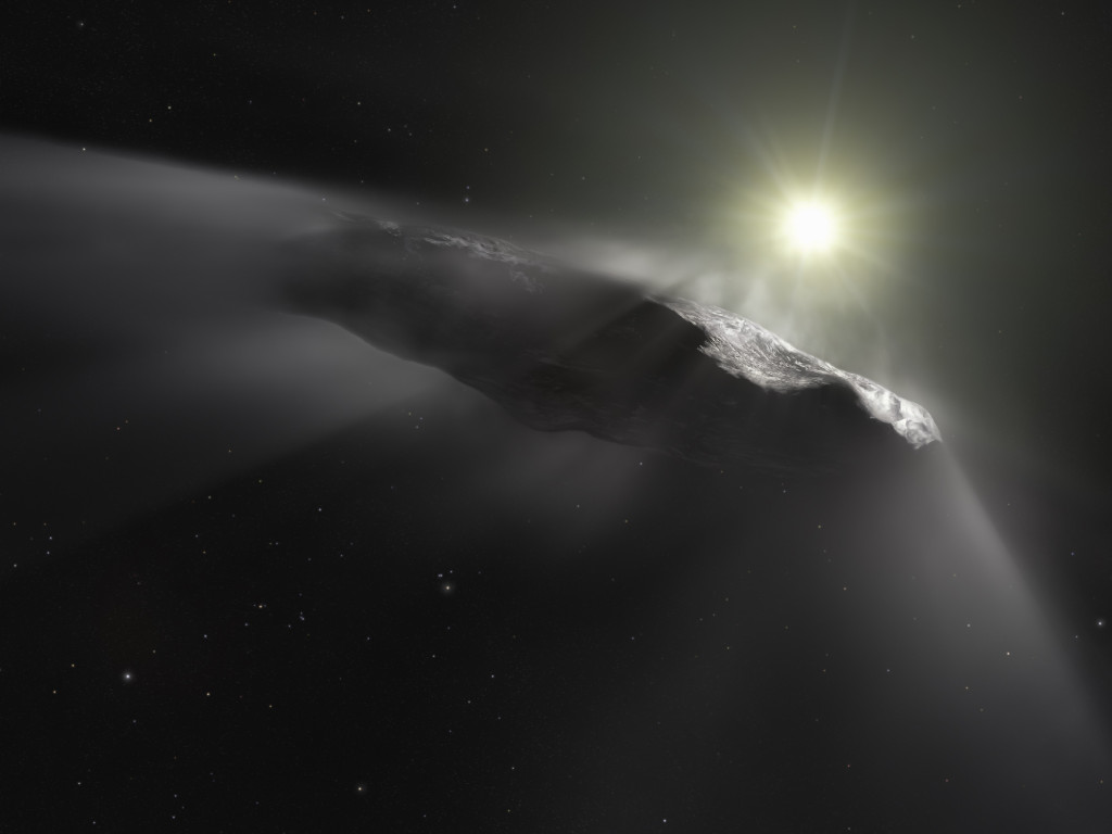 Oumuamua asteroid wallpaper 1024x768