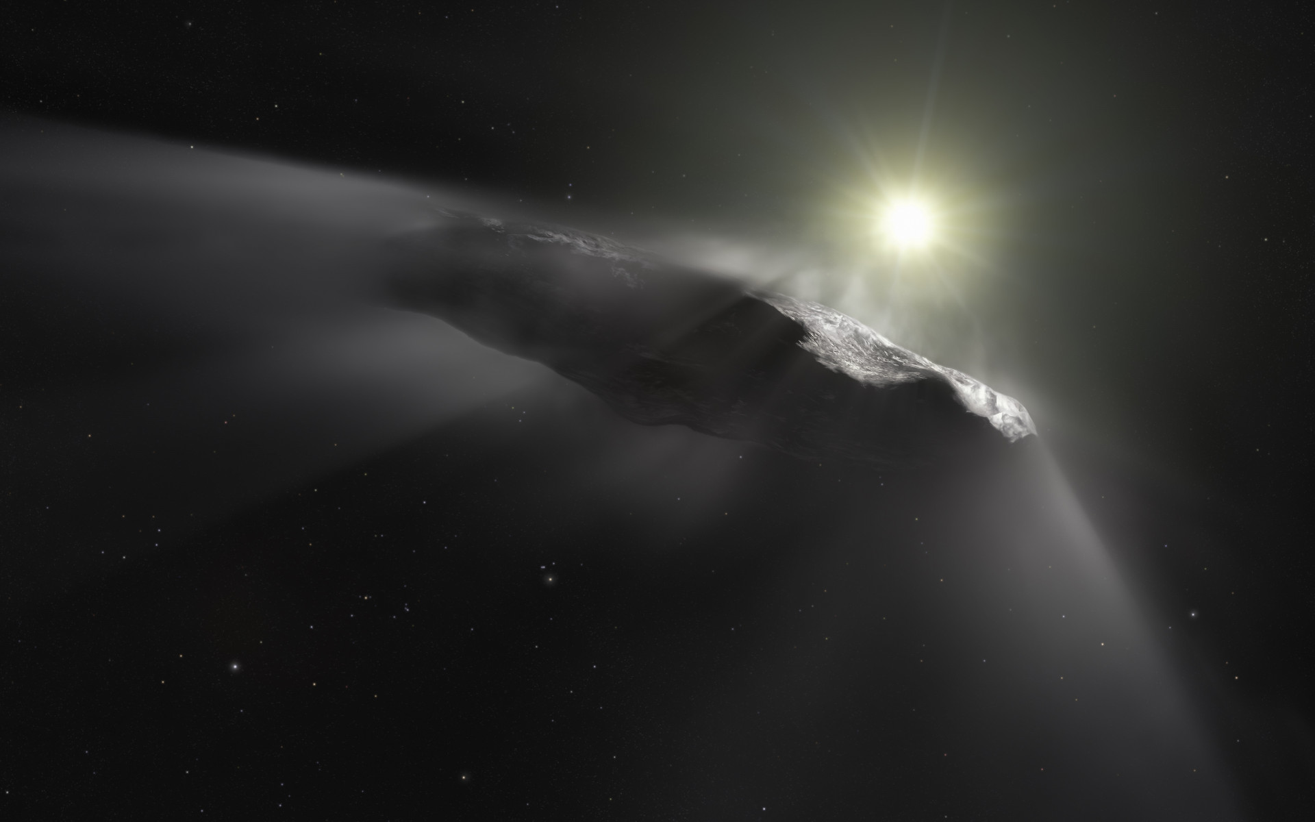Oumuamua asteroid wallpaper 1920x1200