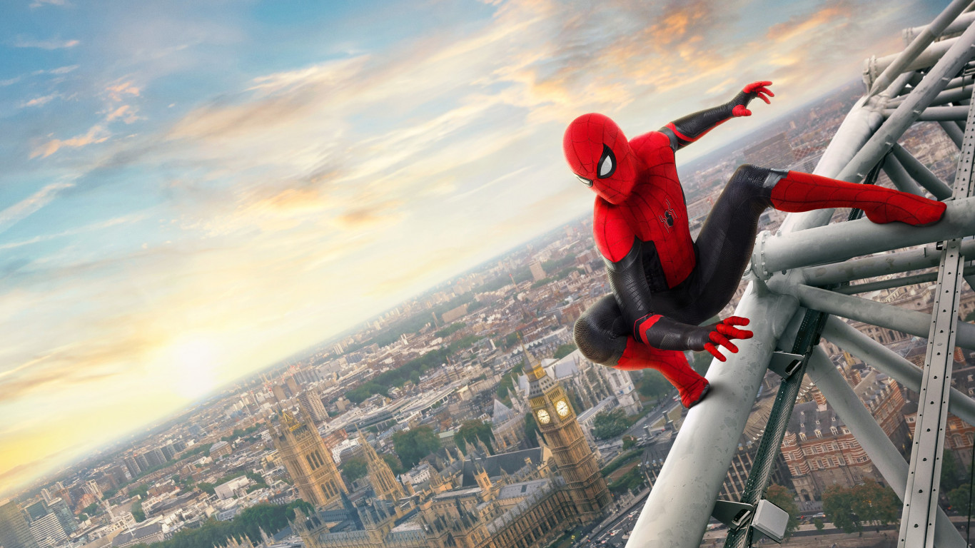 Download wallpaper: Spider Man: Far From Home 2019 1366x768
