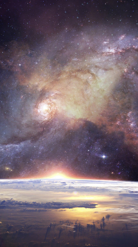 Cosmos, constellation, galaxy, stars wallpaper 480x854